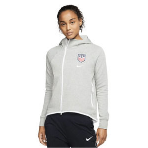 Nike Olympic Team USA Tech Fleece Pack Jacket | Gray White Women's Size Large L